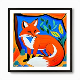 Fox In The Forest Art Print