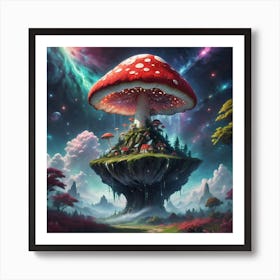 Mushroom Island 1 Art Print