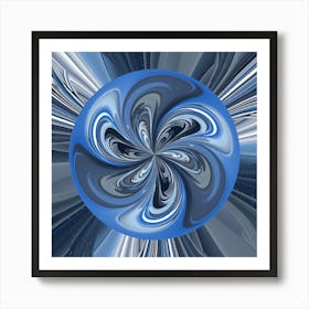 Whirling Geometry - #22 Art Print