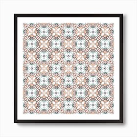 Islamic Decorative background made from small squares Art Print