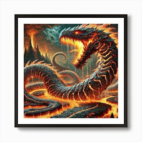 Pyro Wyrms Art Print