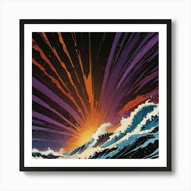 Wave In The Sky Art Print