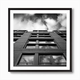 gravitas bw square Art Print