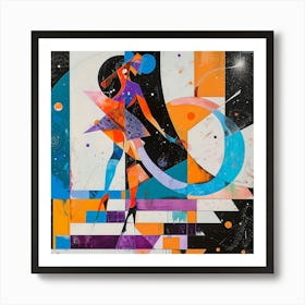 Dancer In Space Art Print