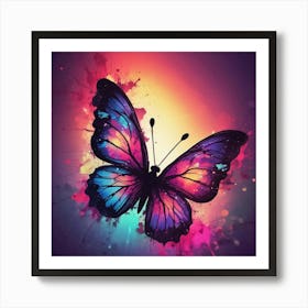 Butterfly Painting 293 Art Print