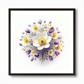 Bouquet Of Flowers Art Print