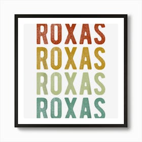 Roxas City Philippines Retro Art Print