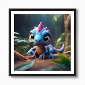 Baby dinosaur Art Print