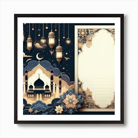 Muslim Greeting Card Art Print