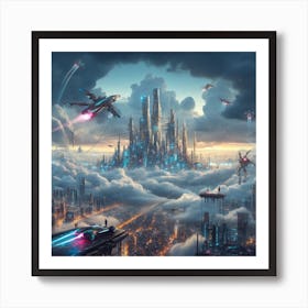 Sci Fi Book Cover Art Art Print