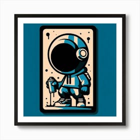 Astronaut Painting Art Print