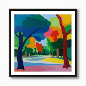 Abstract Park Collection Yoyogi Park Tokyo 3 Art Print