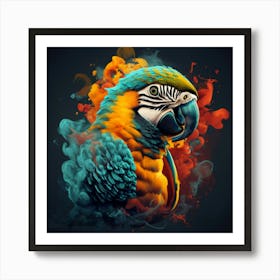 Colorful Parrot 7 Art Print