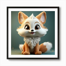 Cute Fox 5 Art Print