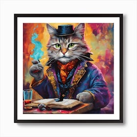 Smoking Jacket (1024 X 1024) Art Print