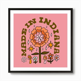 Made In Indiana Art Print