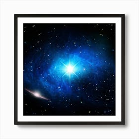 Cosmos Themed Illustration Capturing The Essence Of Elemental Magic With A Bright Double Star Patte (5) Art Print