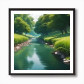 River In The Grass 20 Art Print