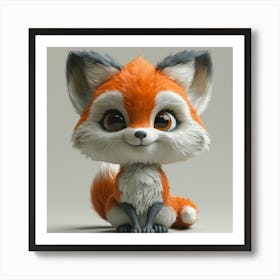 Cute Fox 10 Art Print