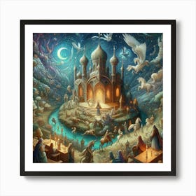 "Castle Pegasus" Moon Manors Collection [Risky Sigma] Art Print