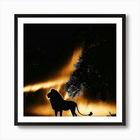 Lion King Wallpaper Art Print