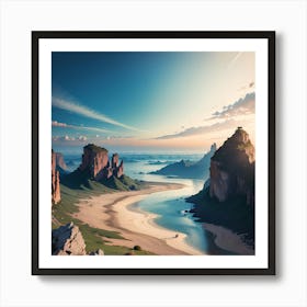 Landscape Stock Videos & Royalty-Free Footage 1 Art Print