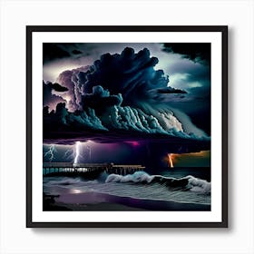 Lightning Storm Art Print