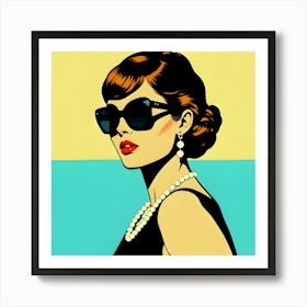 Woman With Pearls Affiche