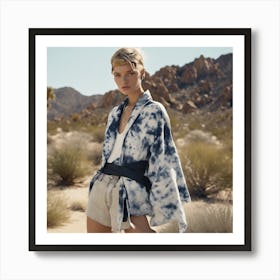 Tie Dye Kimono Art Print