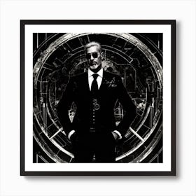 Business Man In A Suit Art Print