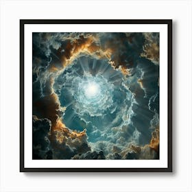 Ray Of Light Through The Clouds Art Print