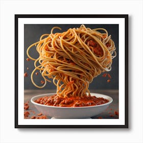 Spaghetti With Sauce Art Print