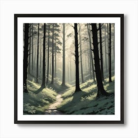 Forest Path 14 Art Print