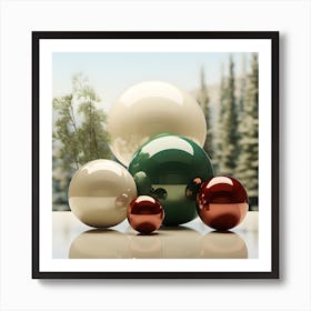 Christmas Balls Art Print