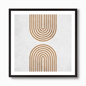 Perfect Balance Grey Square Art Print