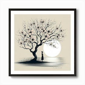 Cherry Blossom Tree 4 Art Print