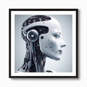 Portrait Of A Robot 13 Art Print