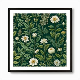 Botanical Wallpaper Art Print