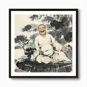 Laughing Buddha Art Print