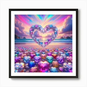 Heart Of Diamonds Art Print