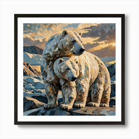 Polar Bears Art Print