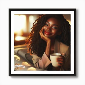 Beautiful Black Woman Art Print