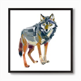 Gray Wolf 01 Art Print