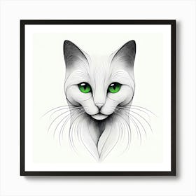 Creative Feline Cat Artwork 115 Art Print