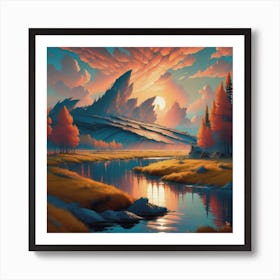 Sunset Art Print