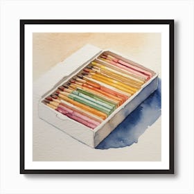 Watercolor Pencils Poster