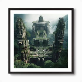 Temple In The Jungle 2 Art Print