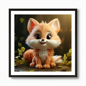 Cute Fox 15 Art Print