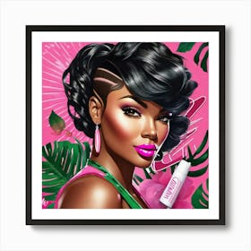 Sexy Black Woman 2 Art Print