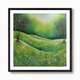 Green meadow 3 Art Print